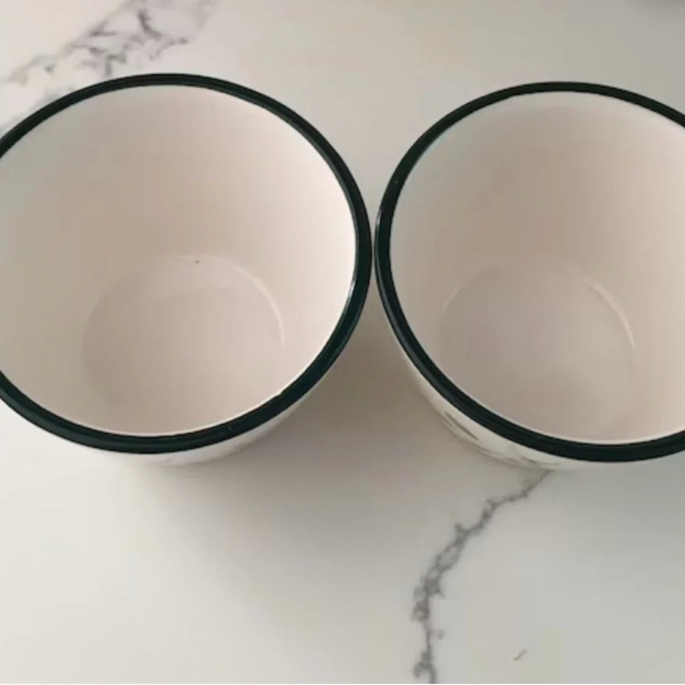 Pfaltzgraff Winterberry 3.5” Sauce Bowls Christmas White Holly Berry Lot of 2